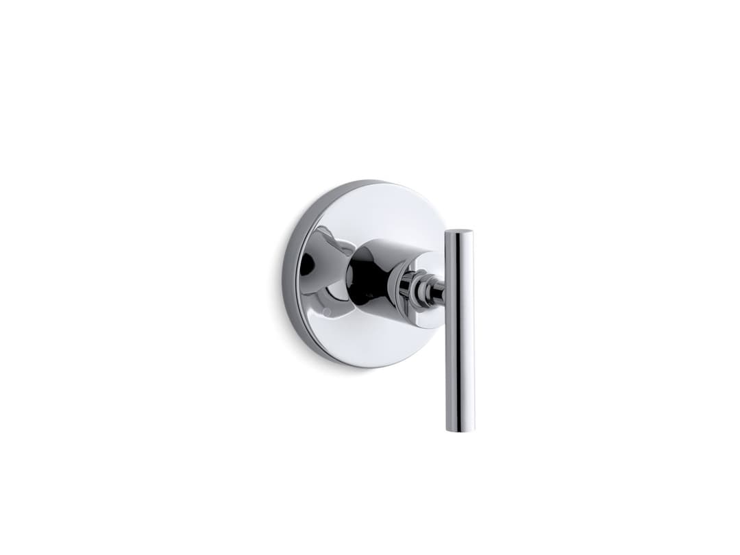 Kohler Purist MasterShower transfer valve trim with lever handle - Polished Chrome by Kohler