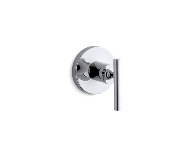 Kohler Purist MasterShower transfer valve trim with lever handle - Polished Chrome