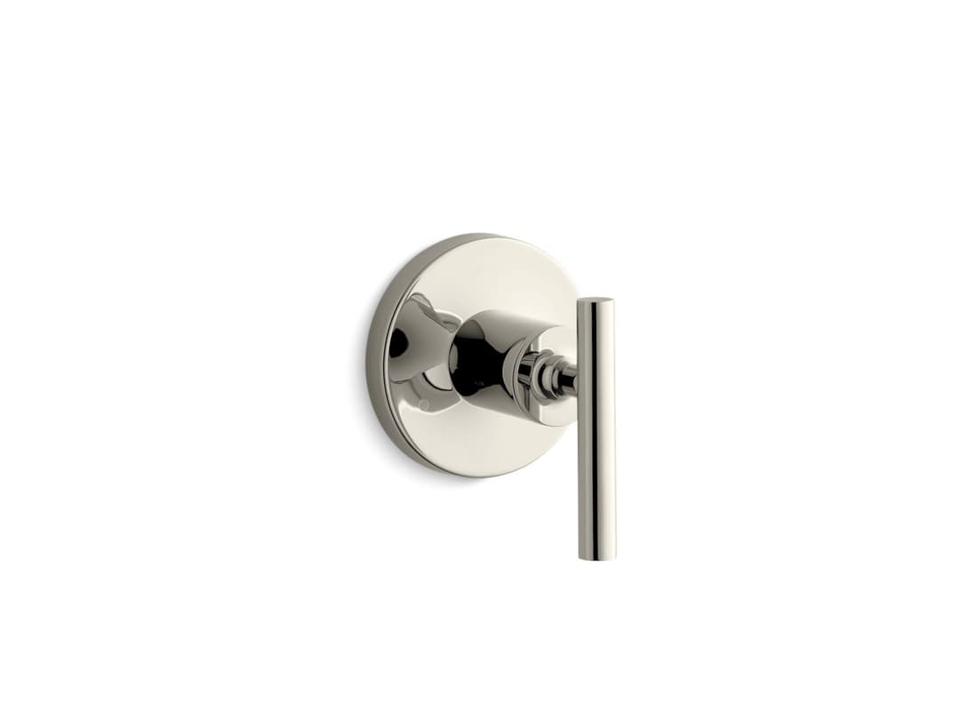 Kohler Purist MasterShower transfer valve trim with lever handle - Vibrant Polished Nickel by Kohler