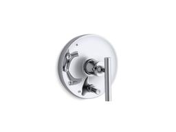 Kohler Purist Rite-Temp valve trim with push-button diverter and lever handle - Polished Chrome - image 1