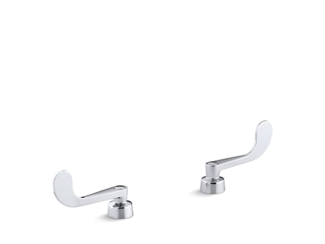 Kohler Triton Wristblade lever handles for centerset base faucet - Polished Chrome