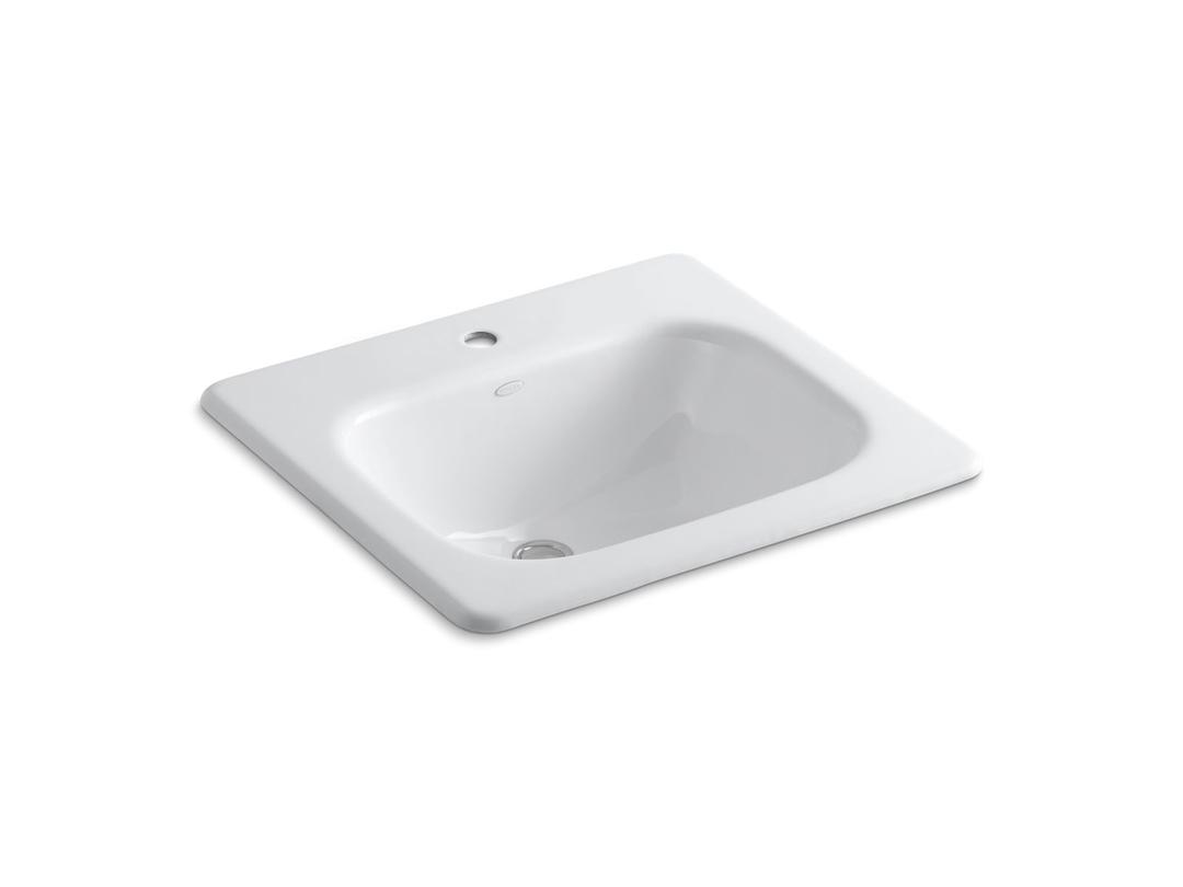Kohler Tahoe 21'' rectangular drop-in bathroom sink - White by Kohler
