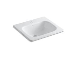Kohler Tahoe 21'' rectangular drop-in bathroom sink - White - image 1