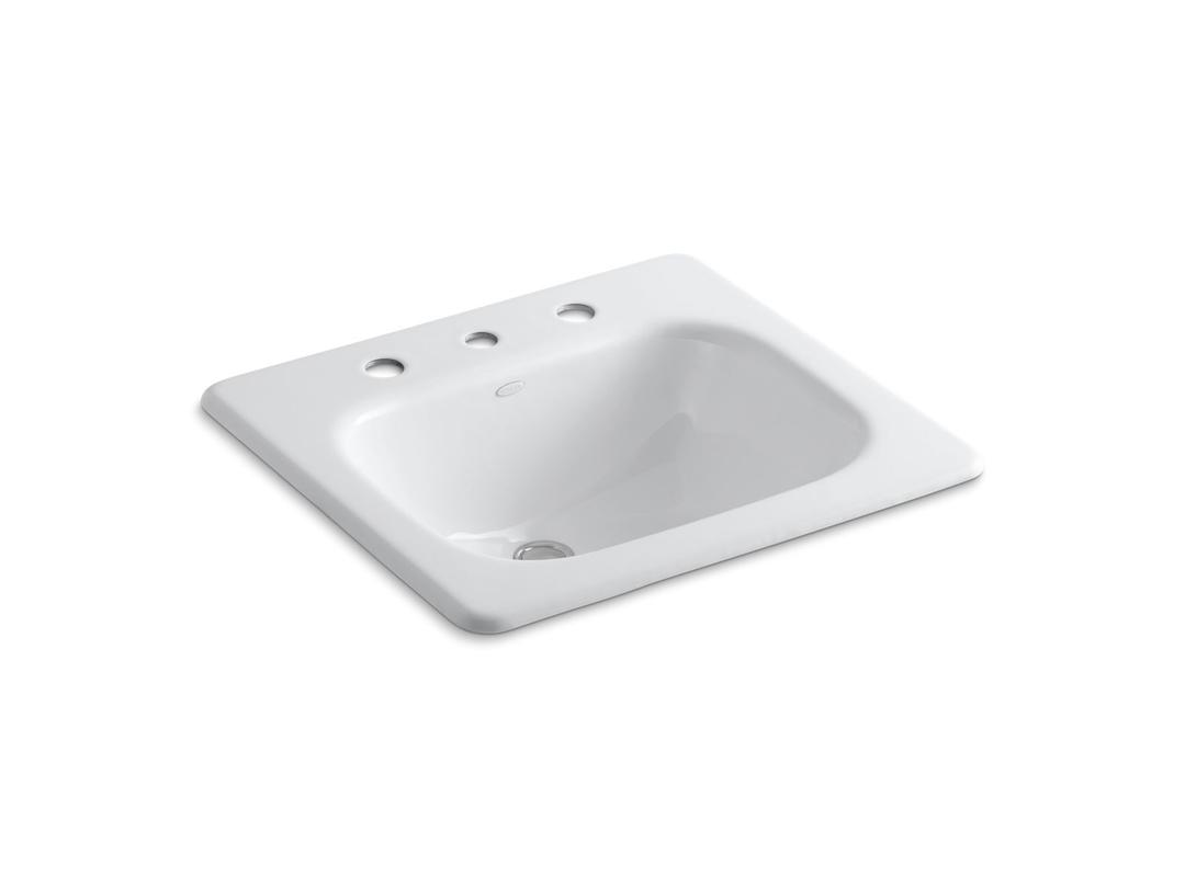 Kohler Tahoe 21'' rectangular drop-in bathroom sink - White by Kohler