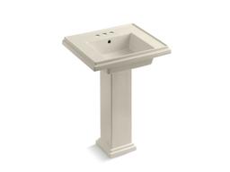 Kohler Tresham 24'' square pedestal bathroom sink - White - image 3