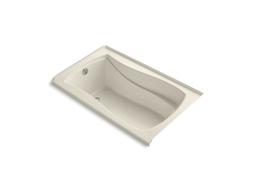 Kohler Mariposa 60'' x 36'' alcove bath with integral flange and left-hand drain - Biscuit - image 2