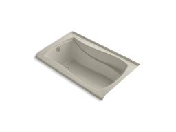Kohler Mariposa 60'' x 36'' alcove bath with integral flange and left-hand drain - Biscuit - image 4