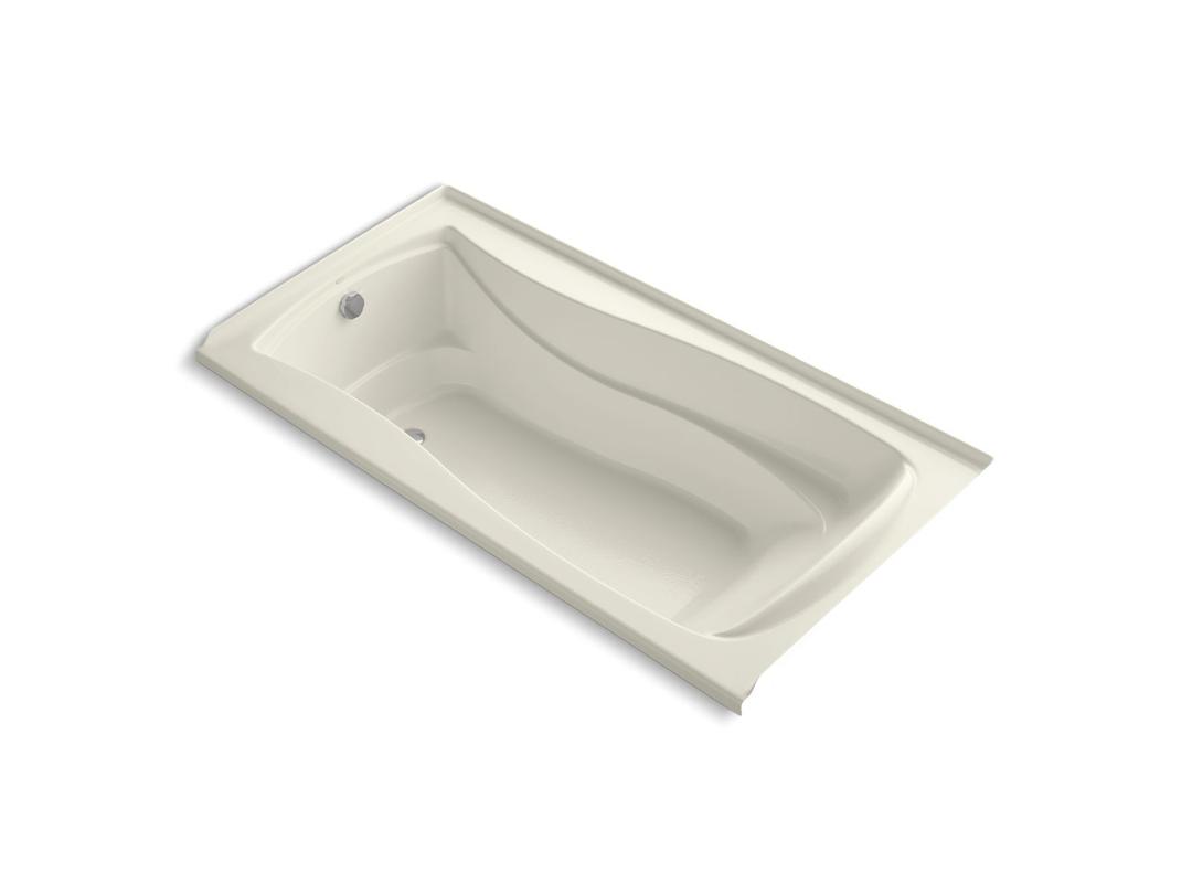 Kohler Mariposa 72'' x 36'' alcove bath with integral flange and left-hand drain - Biscuit by Kohler