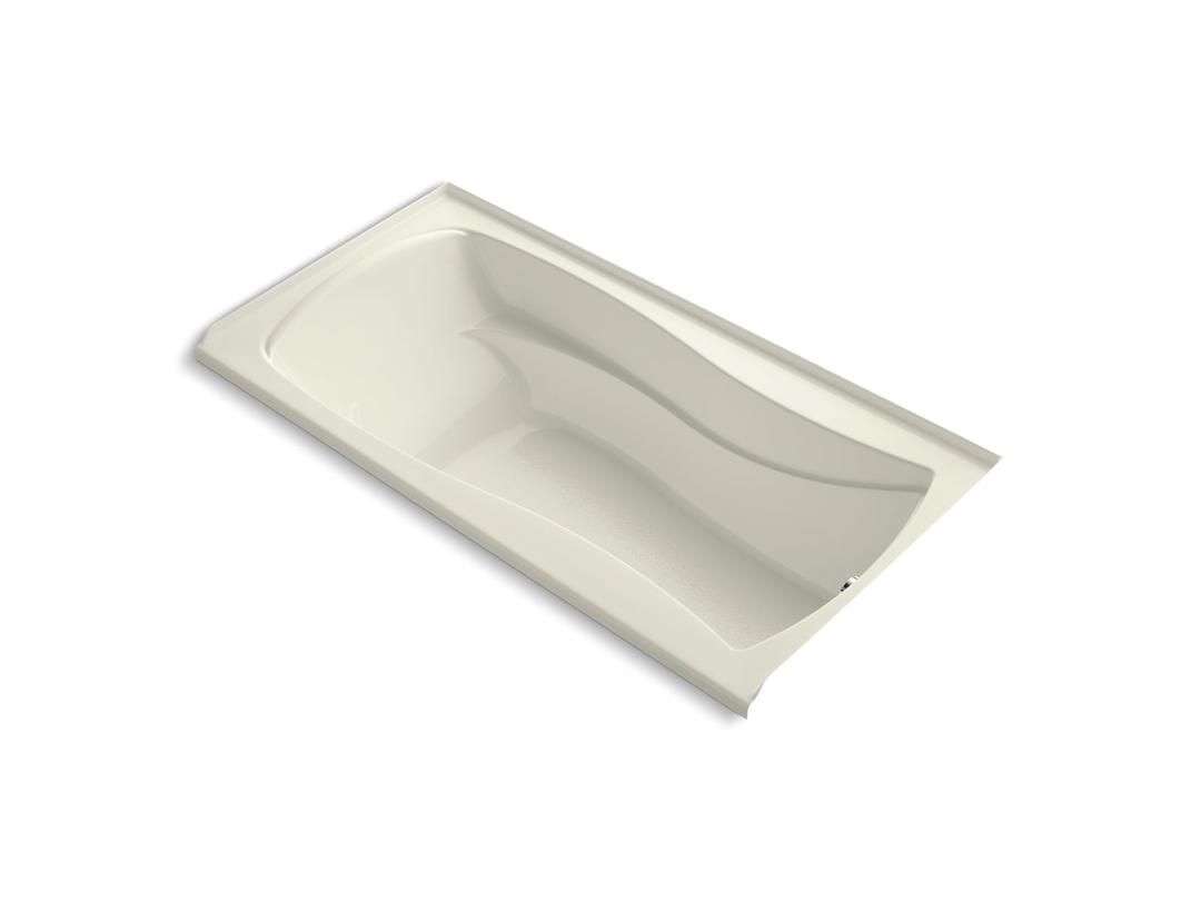 Kohler Mariposa 72'' x 36'' alcove bath with integral flange and right-hand drain - Biscuit by Kohler