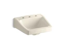 Kohler ChesapeakeE 19-1/4'' x 17-1/4'' wall-mount/concealed arm carrier bathroom sink with 8'' widespread faucet hole - White - image 3