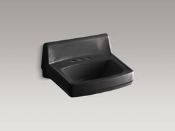 Kohler GreenwichE 20-3/4'' x 18-1/4'' wall-mount/concealed arm carrier bathroom sink with 4'' centerset faucet holes and no overflow - White - image 4