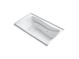 Kohler Mariposa 66'' x 35-7/8'' alcove whirlpool with integral flange, right-hand drain and heater - White - image 1