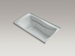 Kohler Mariposa 66'' x 35-7/8'' alcove whirlpool with integral flange, right-hand drain and heater - White - image 3