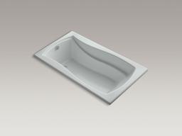 Kohler Mariposa 66'' x 35-7/8'' drop-in bath with end drain - Dune - image 3