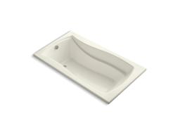 Kohler Mariposa 66'' x 35-7/8'' drop-in bath with end drain - Dune - image 4