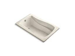 Kohler Mariposa 60'' x 36'' drop-in bath with end drain - Dune - image 2