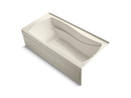 Kohler Mariposa 72'' x 36'' alcove bath with integral apron, integral flange and right-hand drain - Dune - image 2