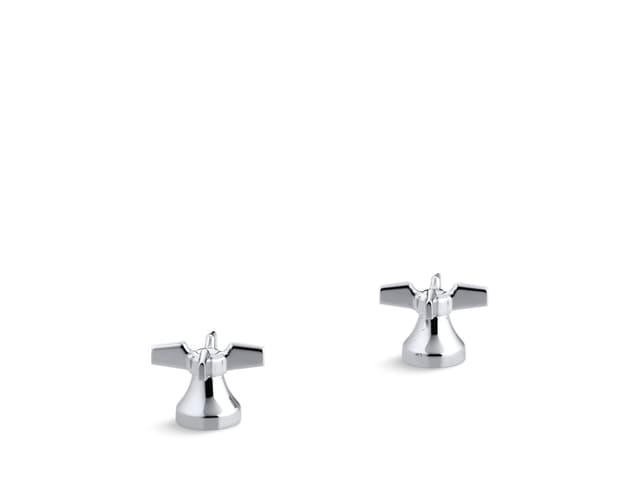 Kohler Triton Cross handles for widespread base faucet - Polished Chrome