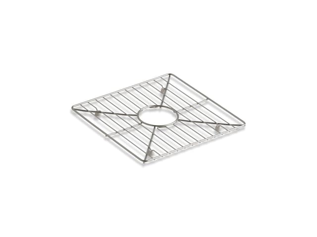 Kohler Poise Stainless steel sink rack, 13-3/16'' x 13-3/16'', for kitchen and bar sinks