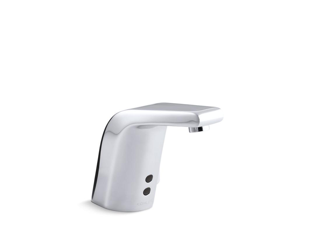 Kohler Sculpted Touchless single-hole lavatory faucet with InsightE sensor technology and temperature mixer, AC-powered, 0.5 gpm - Polished Chrome by Kohler