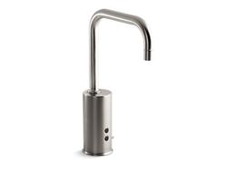Kohler Gooseneck Centerset commercial lavatory faucet with 1.5 gpm spray, flexible connections and 5'' lever handle, drain not included and lift-rod hole - Polished Chrome - image 2