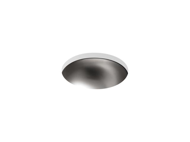 Bolero 13-3/4'' round drop-in/undermount bathroom sink, no overflow - Not Applicable