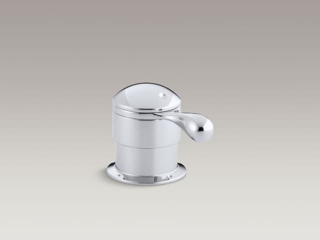 Kohler Deck-mount trim for transfer valve/vacuum breaker with lever handle, valve not included - Polished Chrome