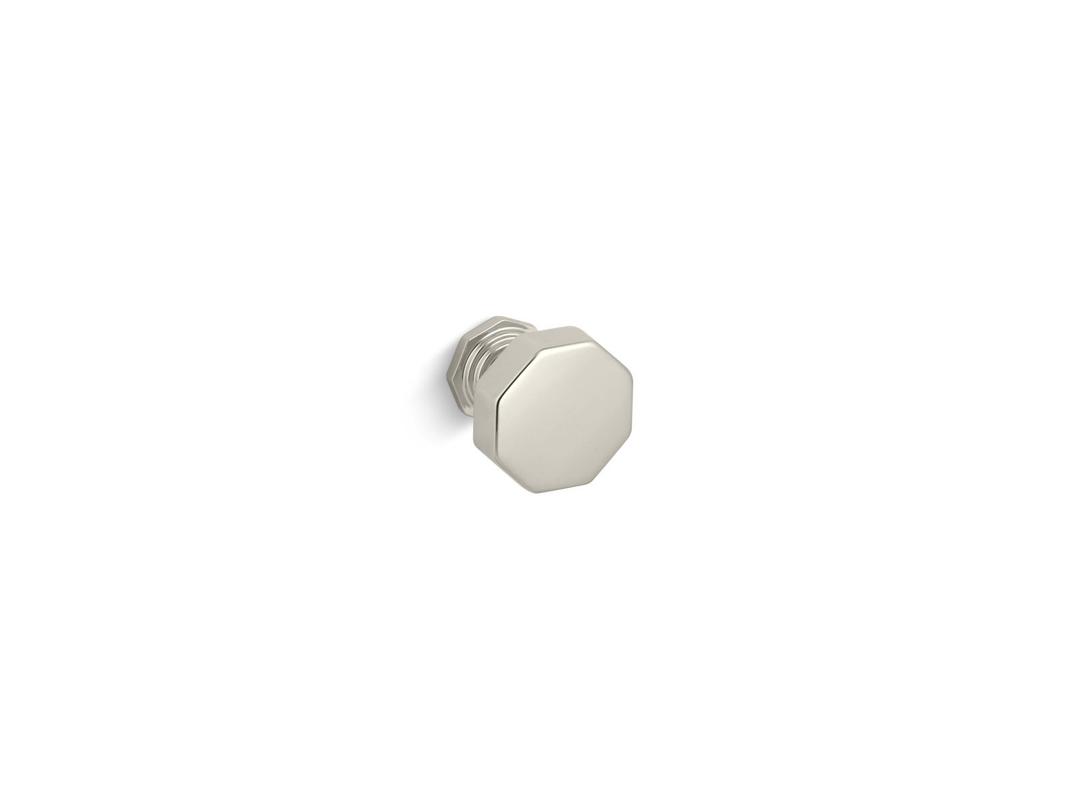 Kohler Pinstripe Cabinet knob - Vibrant Polished Nickel by Kohler