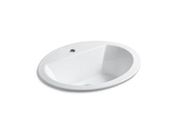 Kohler Bryant 20-1/4'' oval drop-in bathroom sink - Biscuit - image 2