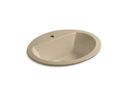 Kohler Bryant 20-1/4'' oval drop-in bathroom sink - Biscuit - image 3