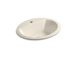 Kohler Bryant 20-1/4'' oval drop-in bathroom sink - Biscuit - image 4