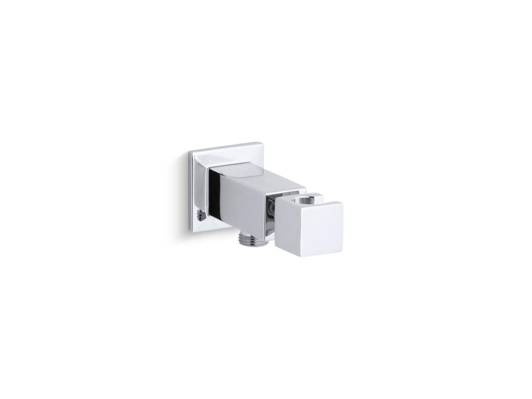 Kohler Loure Wall-mount handshower holder with supply elbow - Polished Chrome by Kohler