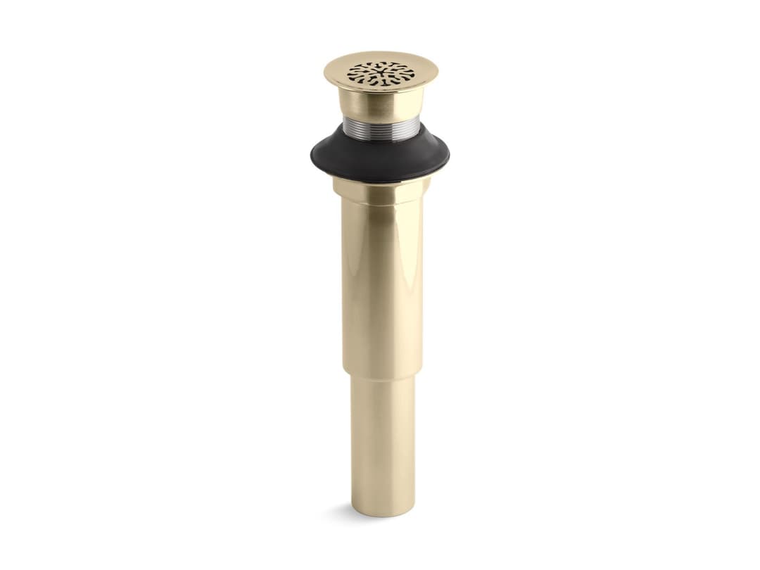 Kohler Decorative grid drain without overflow - Vibrant French Gold by Kohler