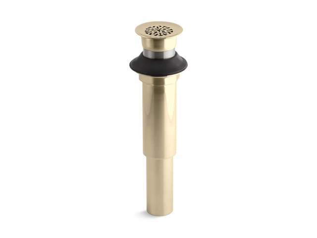 Kohler Decorative grid drain without overflow - Vibrant French Gold