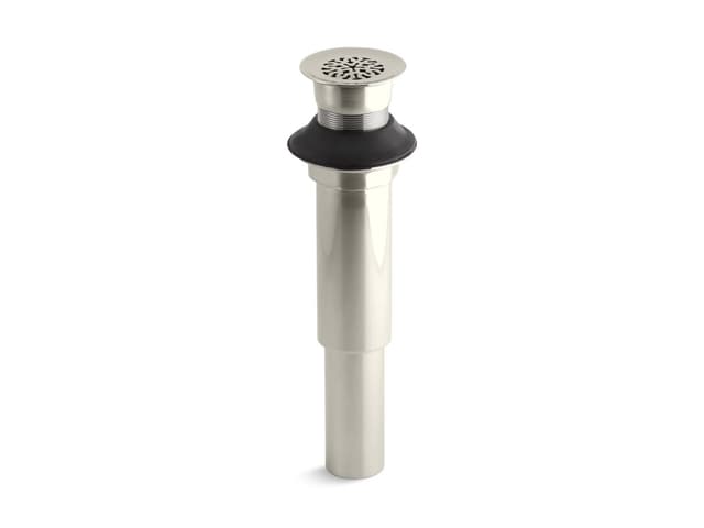 Kohler Decorative grid drain without overflow - Vibrant Polished Nickel