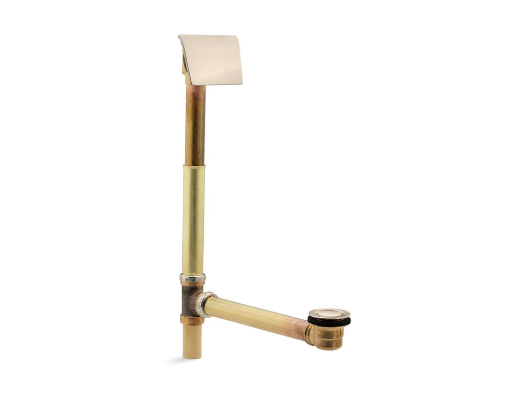 Kohler Tea-for-Two 1-1/2'' contoured pop-up drain and overflow for above- or through-the-floor installation - Vibrant Brushed Bronze by Kohler