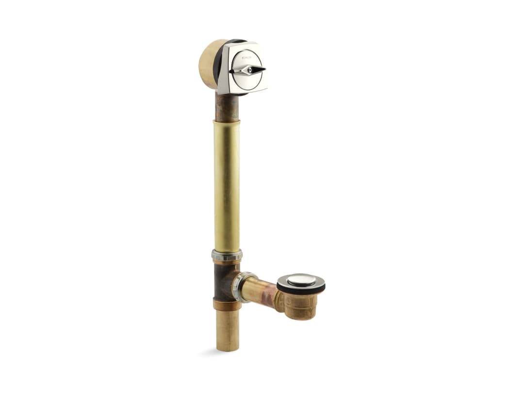 Kohler sok Drain for overflowing bath - Vibrant Polished Nickel by Kohler