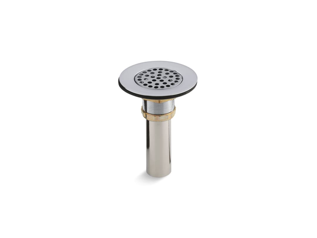 Kohler Brass sink drain and strainer with tailpiece for 3-1/2'' to 4'' outlet - Polished Chrome by Kohler