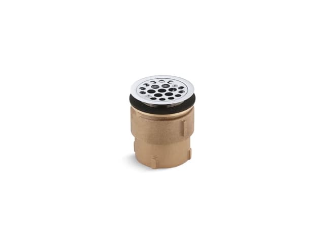 Kohler Service sink strainer for 2'' caulk connection - Polished Chrome