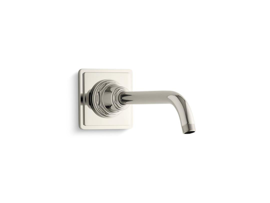 Kohler Pinstripe Shower arm and flange - Vibrant Polished Nickel by Kohler