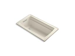 Archer 60'' x 32'' alcove bath with integral apron, integral flange and right-hand drain - image 2