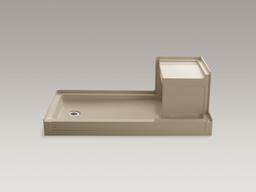 Kohler Tresham 60'' x 32'' alcove shower base, left drain - Ice Grey - image 3