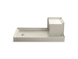 Kohler Tresham 60'' x 32'' alcove shower base, left drain - Ice Grey - image 4