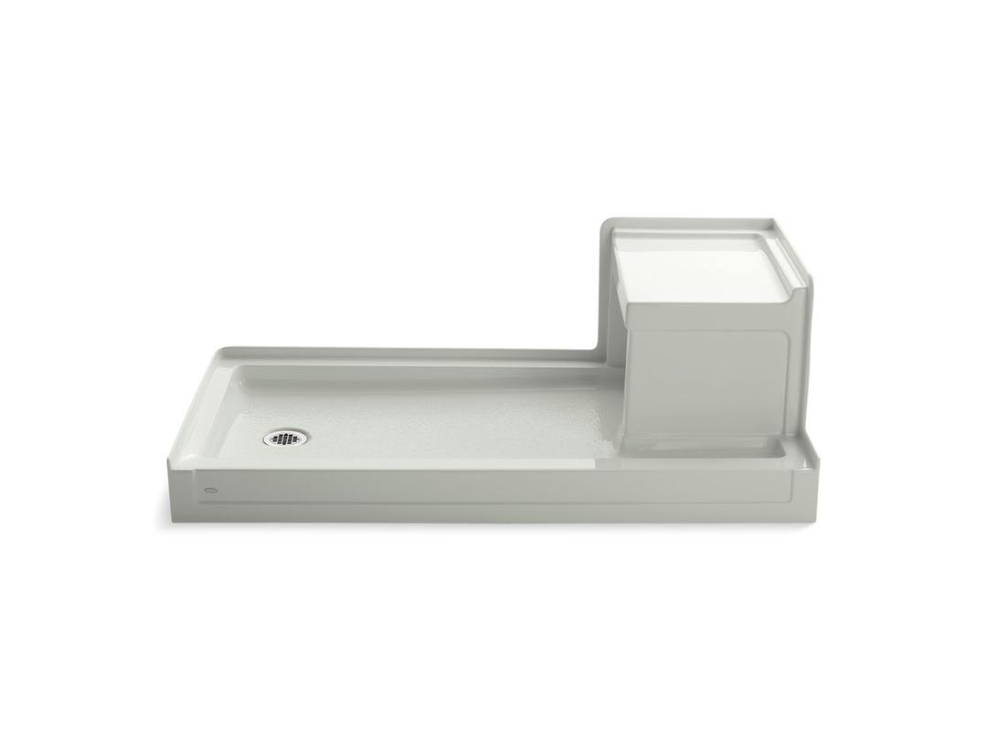 Kohler Tresham 60'' x 32'' alcove shower base, left drain - Dune by Kohler