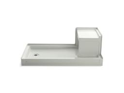 Kohler Tresham 60'' x 32'' alcove shower base, left drain - Dune - image 1