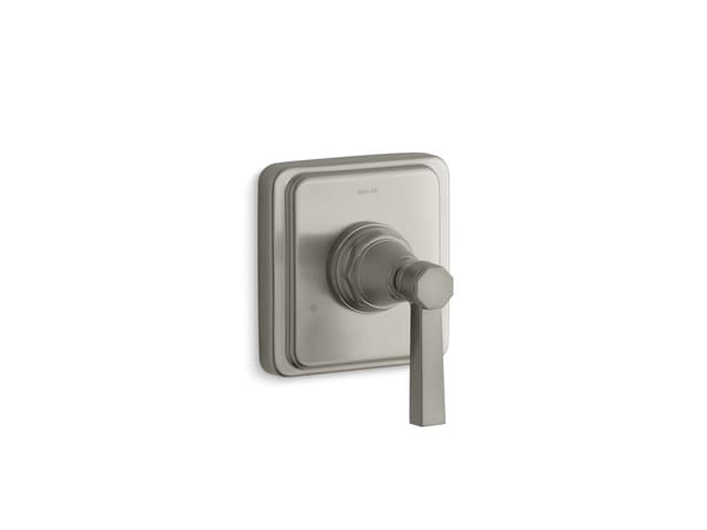 Kohler Pinstripe Pure MasterShower transfer valve trim lever handle - Vibrant Brushed Nickel