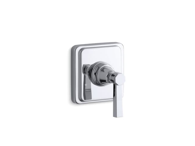 Kohler Pinstripe Pure MasterShower transfer valve trim lever handle - Polished Chrome