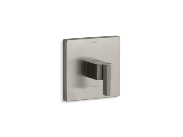 Kohler Loure MasterShower temperature control valve trim - Vibrant Brushed Nickel