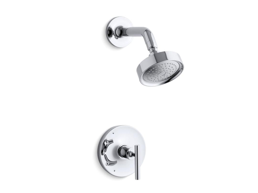 Kohler Purist Rite-Temp shower trim kit with lever handle, 2.5 gpm - Polished Chrome by Kohler