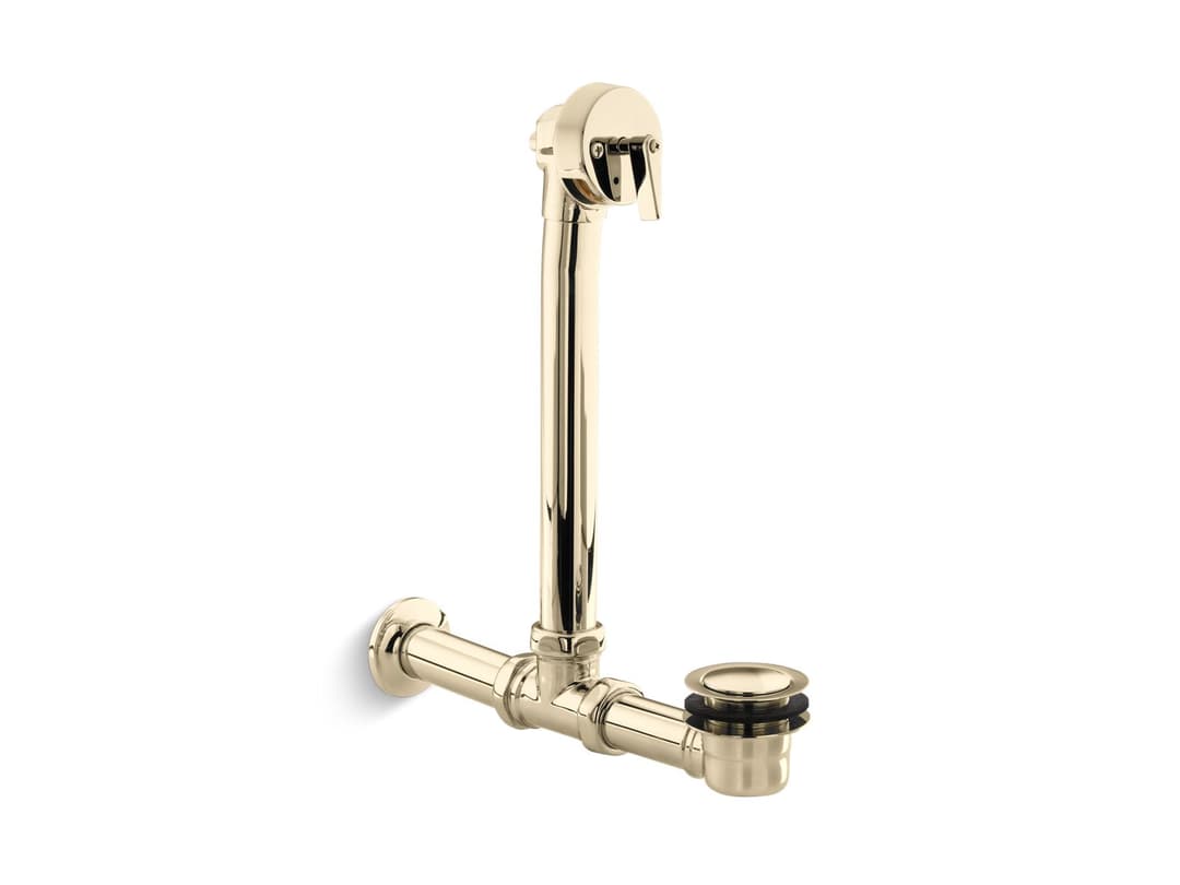 Kohler Iron Works Exposed bath drain for above-the-floor installation - Vibrant French Gold by Kohler